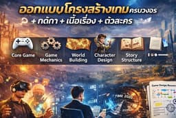 ออกแบบโครงสร้างเกม (Game Design) + กติกา + เนื้อเรื่อง + ตัวละคร ครบจบในที่เดียว