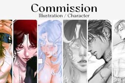 Commission Open | Illustration | Character | ปกนิยาย | ปกฟิค