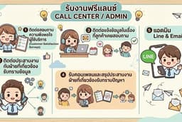 รับประสานงานทั่วไป Call / Admin