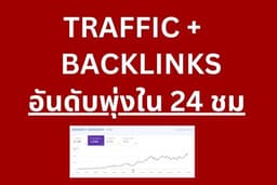 SEO Backlinks + Traffic แบบ Advanced เห็นผลภายใน 24 ชม