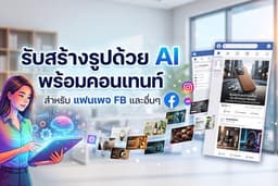 รับสร้างรูปด้วย AI พร้อมคอนเทนท์ สำหรับแฟนเพจ FB และอื่นๆ