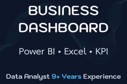 รับทำ Dashboard Power BI / Excel สำหรับธุรกิจและผู้บริหาร