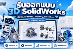 รับออกแบบ 3D SolidWorks | เขียนแบบวิศวกรรม, Assembly, Simulation, FEA