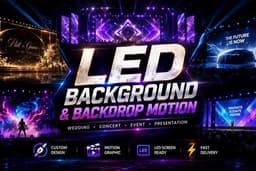 รับออกแบบ LED Background & Backdrop Motion | คอนเสิร์ต งานแต่ง อีเวนต์ต่างๆ