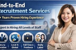 End-to-End Recruitment Services with 4+ years of experiences