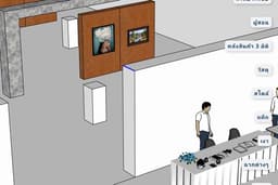 รับทำ sketchup เบื้องต้น สำหรับส่งอาจารย์ (ร้านอาหาร แปลนสถานที่)
