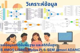 วิเคราะห์ข้อมูลสถิติพื้นฐานและสถิติขั้นสูง SPSS AMOS LISREL Mplus PLS-SEM Jamovi ADANCO