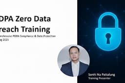 อบรม PDPA Zero Data Breach | หลักสูตรคุ้มครองข้อมูลส่วนบุคคลสำหรับองค์กร