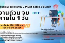 รับทำ Excel รายงาน / Pivot Table / Sumif สร้าง Conditional Formatting และ template สวยๆ