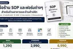 รับออกแบบคู่มือร้าน SOP Checklist และฟอร์มสำหรับร้านอาหารและร้านค้าปลีก