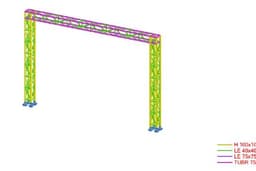 CALCULATION OF PIPE BRIDGE STRUCTURE