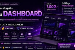 รับทำ Realtime Dashboard, Data Visualization ใน Power BI, Looker Sudio