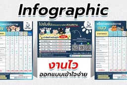 ออกแบบ Infographic สินค้า/ธุรกิจ ออกแบบเข้าใจง่าย ภาพสวย งานไว