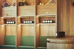 จำหน่ายแบบผลิต Built-in ชั้นวางสินค้า สไตล์ CLUBHOUSE RETAIL GALLERY
