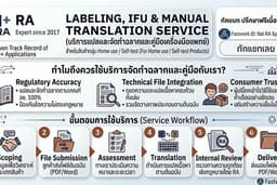 บริการแปลและจัดทำฉลาก / IFU / คู่มือเครื่องมือแพทย์ภาษาไทย (สำหรับสินค้า Home Use / Self-test)