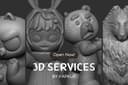 Art toy : 3D sculpt service ปั้น,ปริ้น,ทำสี ครบจบในที่เดียว