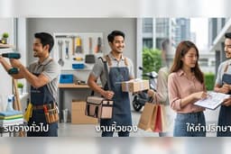 รับจ้างทั่วไป/งานหิ้วของ/ทำธุระแทน/จัดส่งพัสดุ/ที่ปรึกษา