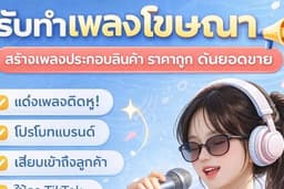 รับทำเพลงโฆษณา สร้างเพลงประกอบสินค้า ราคาถูก ดันยอดขาย