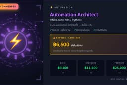วางระบบ Automation (Make / n8n / Python) — เปลี่ยนงานมือเป็นระบบที่ทำงานเอง 24/7