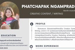 รับงานทุกประเภท Creative Content / Writer / Graphic