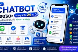 รับทำ Chatbot AI สำหรับ LINE / Facebook / Website พูดคุยได้ 24 ชม.