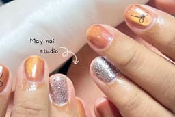 รับทำเล็บเจลสไตล์มินิมอล/เกาหลี งานละเอียด ออกแบบตามเรฟได้ โดย May Nail Studio
