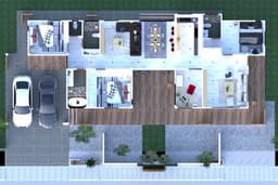 ออกแบบแปลน 3D การจัดวางเฟอร์นิเจอร์