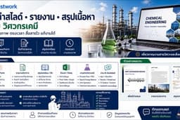 รับทำสไลด์ รายงาน สรุปบทเรียน และงานสายวิศวกรรมเคมี/สิ่งแวดล้อม