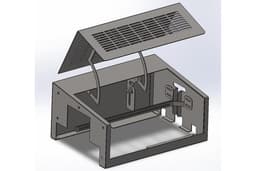 เขียนแบบ sheet metal โลหะแผ่น/ชิ้นส่วนเครื่องจักร/โครงสร้างเหล็ก