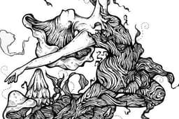 ภาพประกอบ illustrations ลายเส้นวาดมือด้วยปากกาดำ