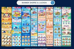 ออกแบบ Banner ร้านค้าLazada,Shopee,FB,Ig