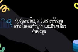 รับคลีนข้อมูล วิเคราะห์ข้อมูล สร้างโมเดลพยาการณ์ และอื่นๆเกี่ยวกับข้อมูล