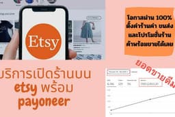 บริการเปิดร้าน etsy shop พร้อมสมัคร payoneer กระเป๋ารับเงินต่างประเทศ ผ่าน 100% พร้อมตั้งค่าร้านค้า