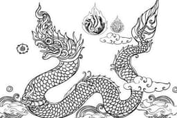 รับออกแบบลาย "พญานาค" ในรูปแบบลายเส้น คงเอกลักษณ์