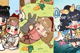 วาดภาพตัวการ์ตูนจิบิ / ปกนิทาน / ปกนิยาย / โปสเตอร์ / งานวาด 2D