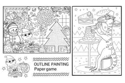 ภาพวาดระบายสี สื่อการเรียนรู้สำหรับเด็ก สมุดระบายสี
