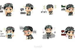 รับออกแบบ line sticker ภาพนิ่ง /ขยับได้