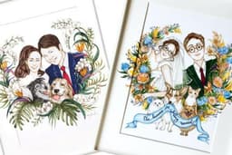 รับวาดภาพ Portrait illustration สไตล์การ์ตูนน่ารักๆ