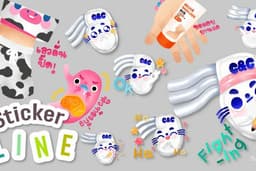 รับออกแบบ Sticker Line สุดจะน่ารัก ตามสั่งง !!