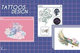 ออกแบบลายสัก Graphic tattoos / Tattoo Illustration