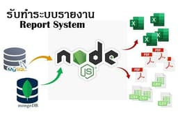 รับทำระบบรายงาน(Report System) งานฝั่งหลังบ้าน(Backend)